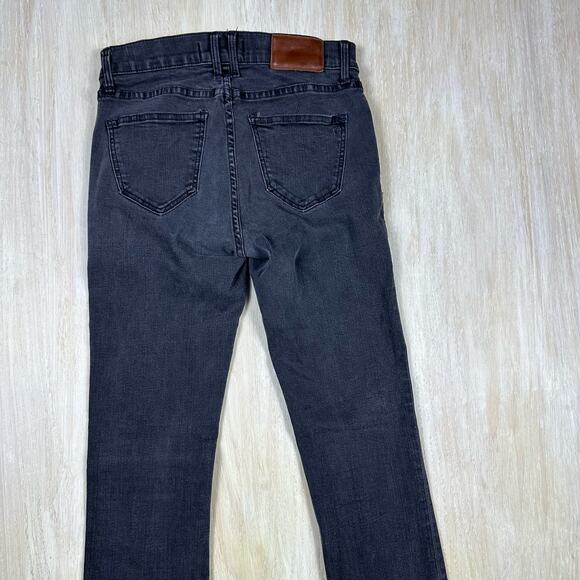 Madewell Low Rise Faded Black Skinny Slim Fit Denim Casual Stretch Jeans 25 - Picture 6 of 15